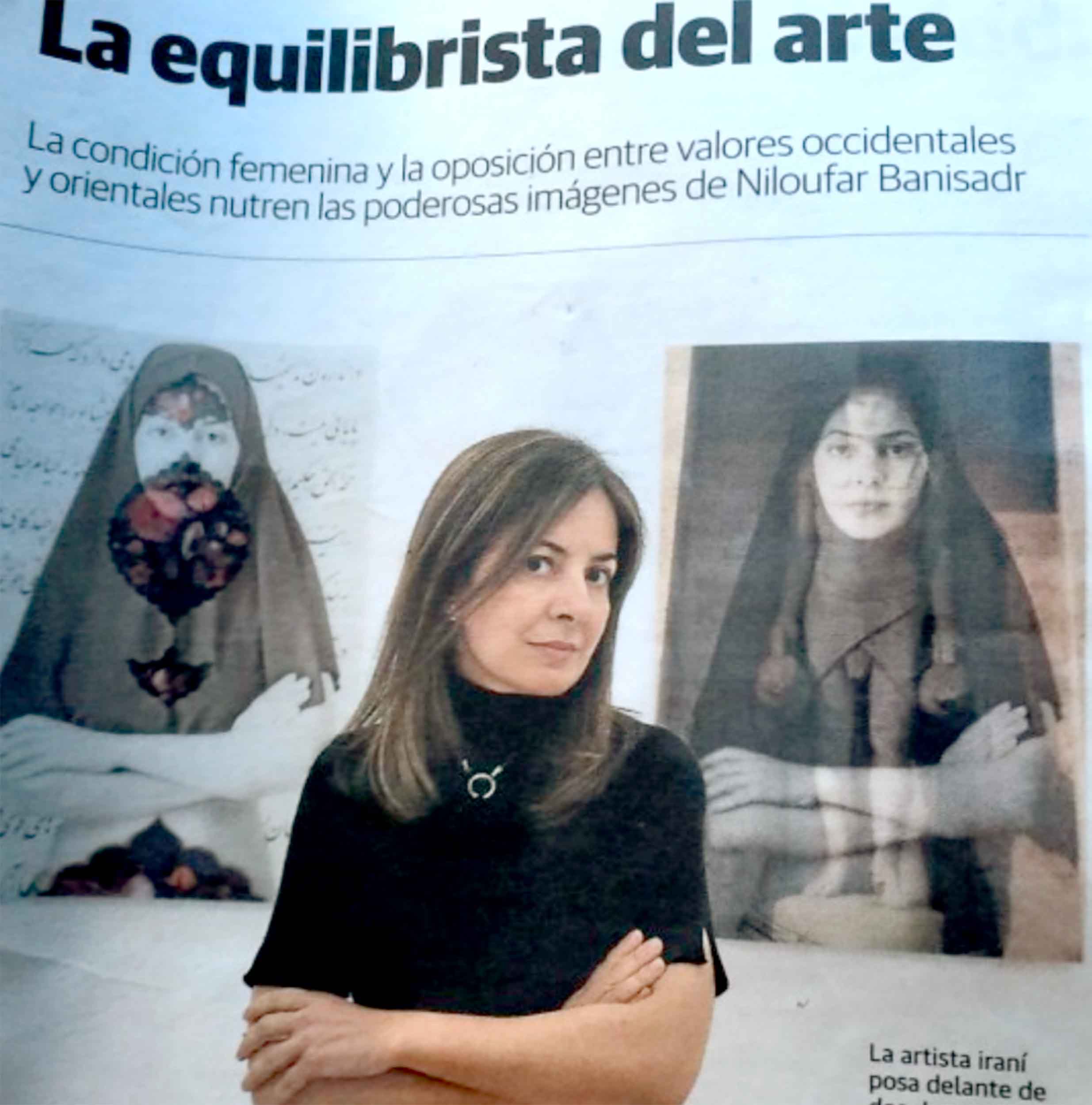 Niloufar Banisadr press article on El Correo